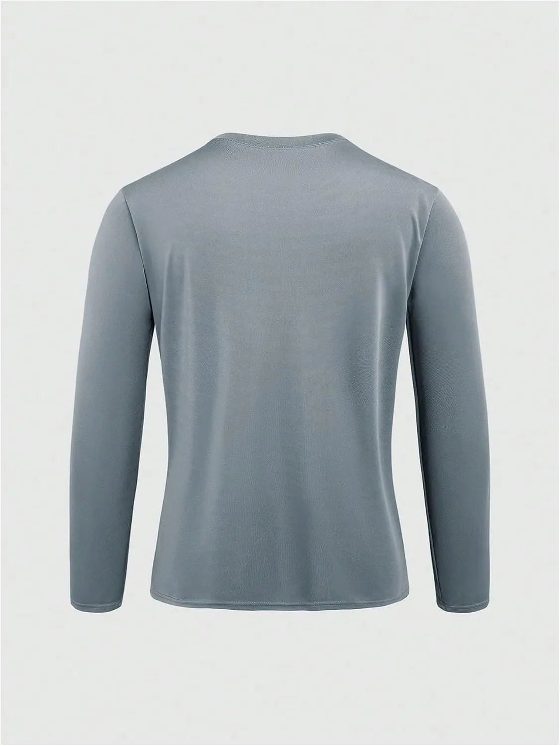 Men's 3 Pack Long Sleeve Shirts Letter Graphic Round Neck Casual T Shirt Top