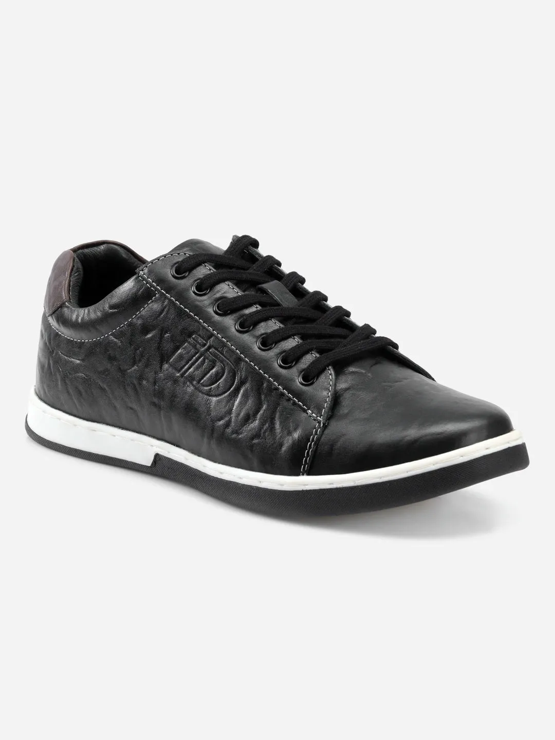 Men's Black Round Toe Lace Up Casual (ID3037)