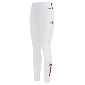 MLB ATLANTA BRAVES CLASSIC WOMEN'S JERSEY LEGGING (WHITE)