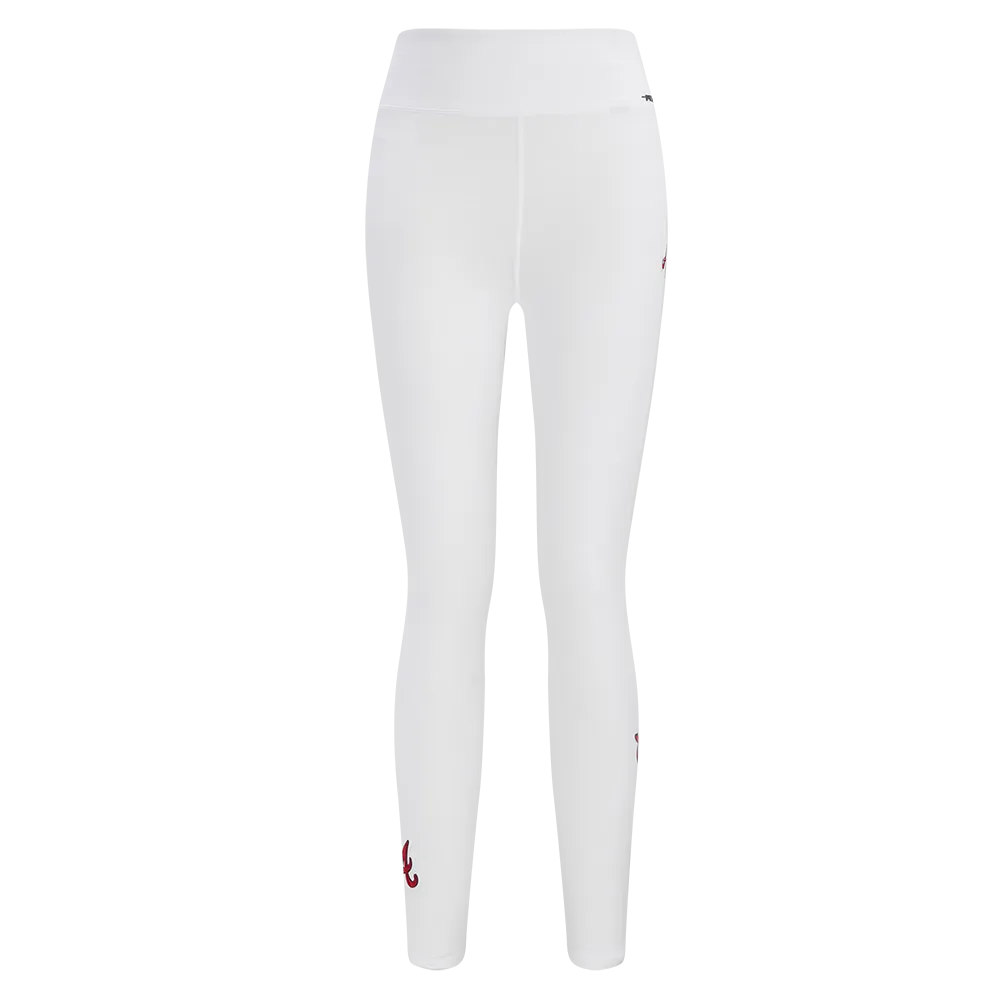 MLB ATLANTA BRAVES CLASSIC WOMEN'S JERSEY LEGGING (WHITE)