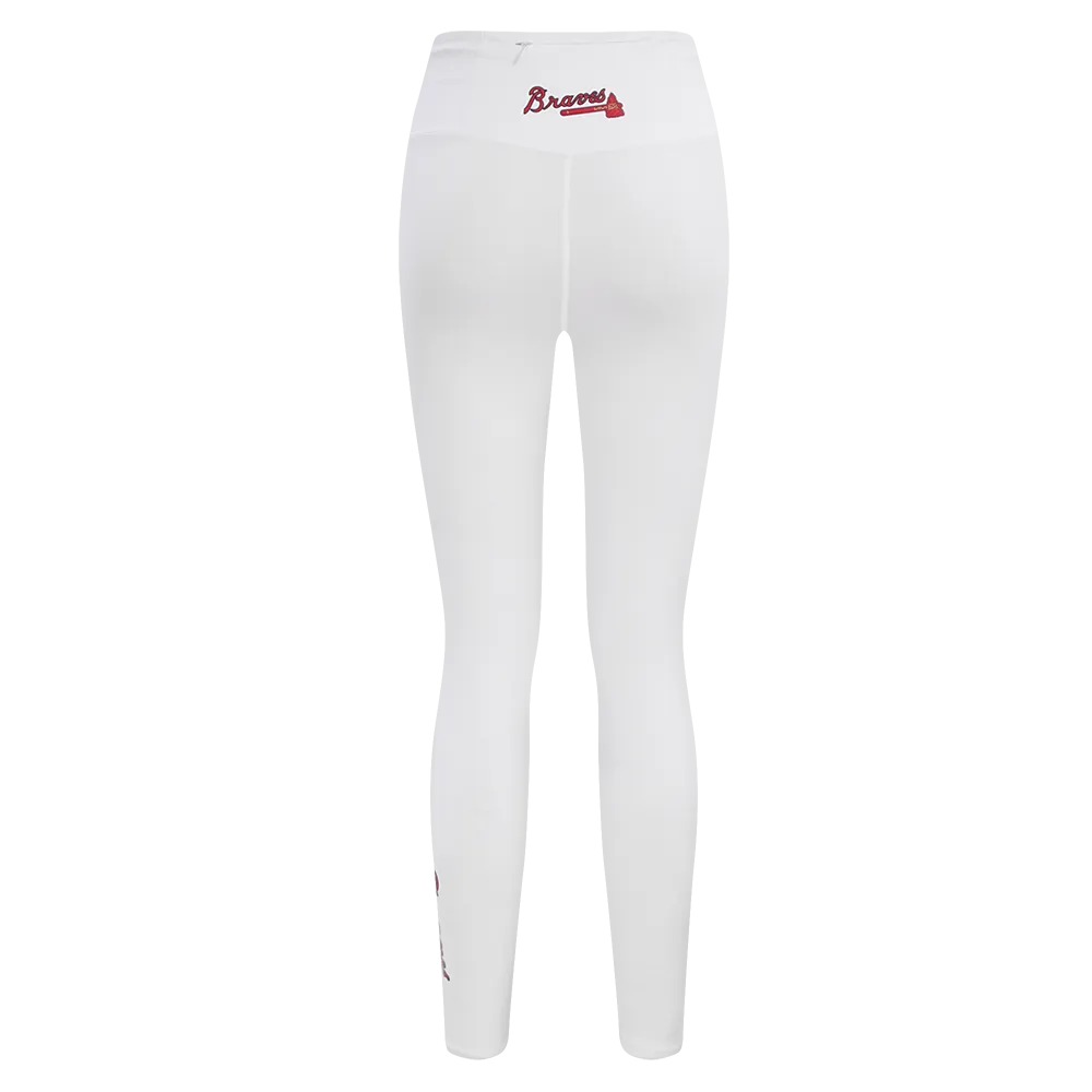 MLB ATLANTA BRAVES CLASSIC WOMEN'S JERSEY LEGGING (WHITE)