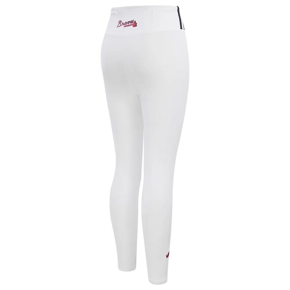 MLB ATLANTA BRAVES CLASSIC WOMEN'S JERSEY LEGGING (WHITE)