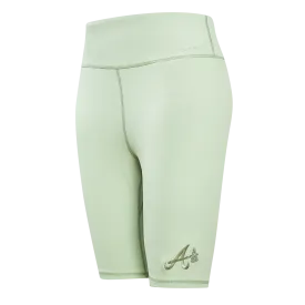 MLB ATLANTA BRAVES NEUTRAL JERSEY WOMEN'S BIKE SHORT (MOSS)