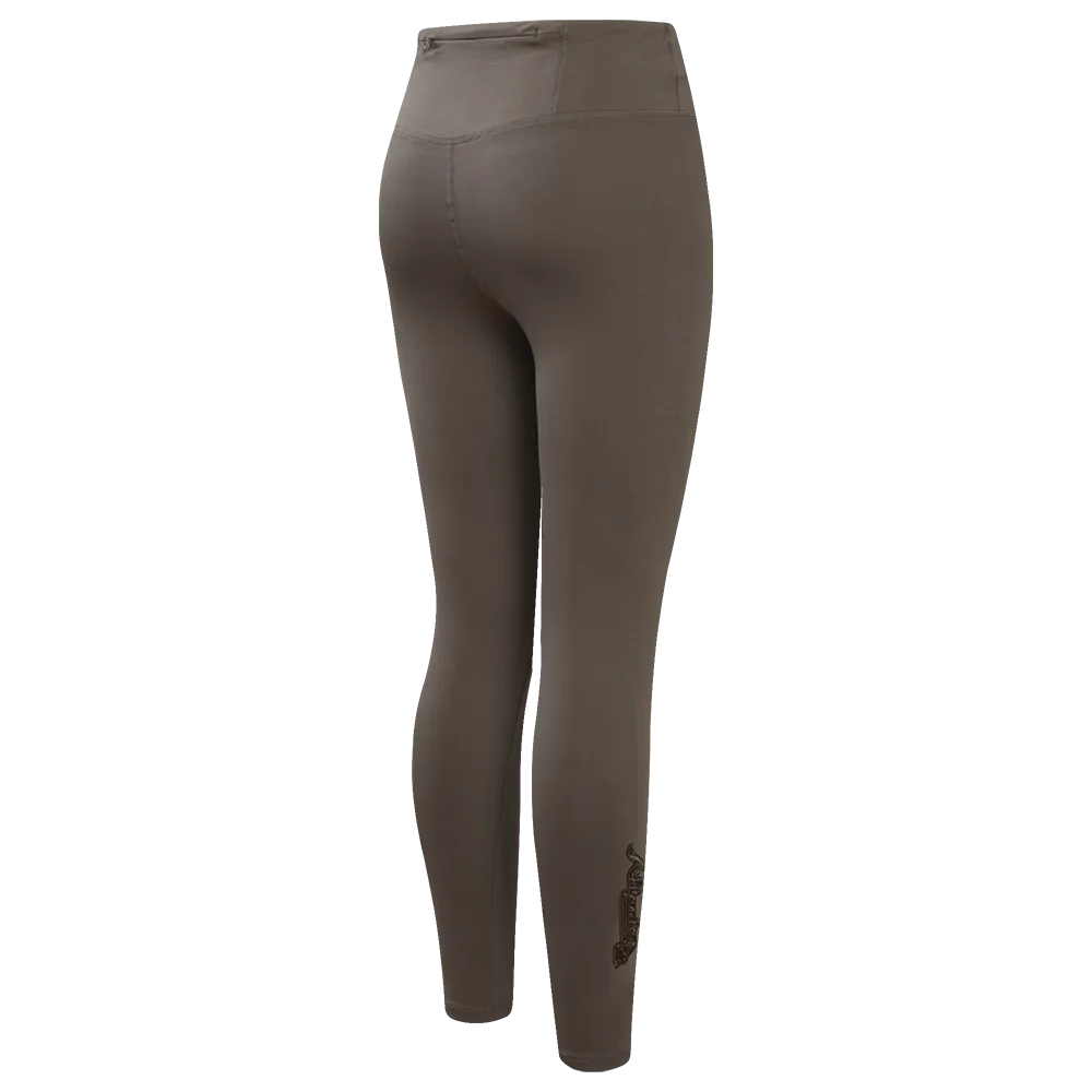 MLB ATLANTA BRAVES NEUTRAL WOMEN'S JERSEY LEGGING (DARK TAUPE)