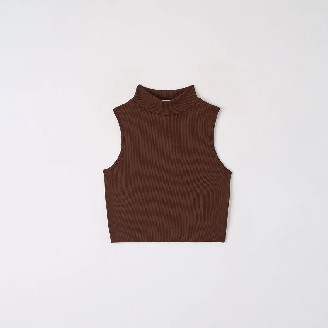 Mock Neck Seamless Top