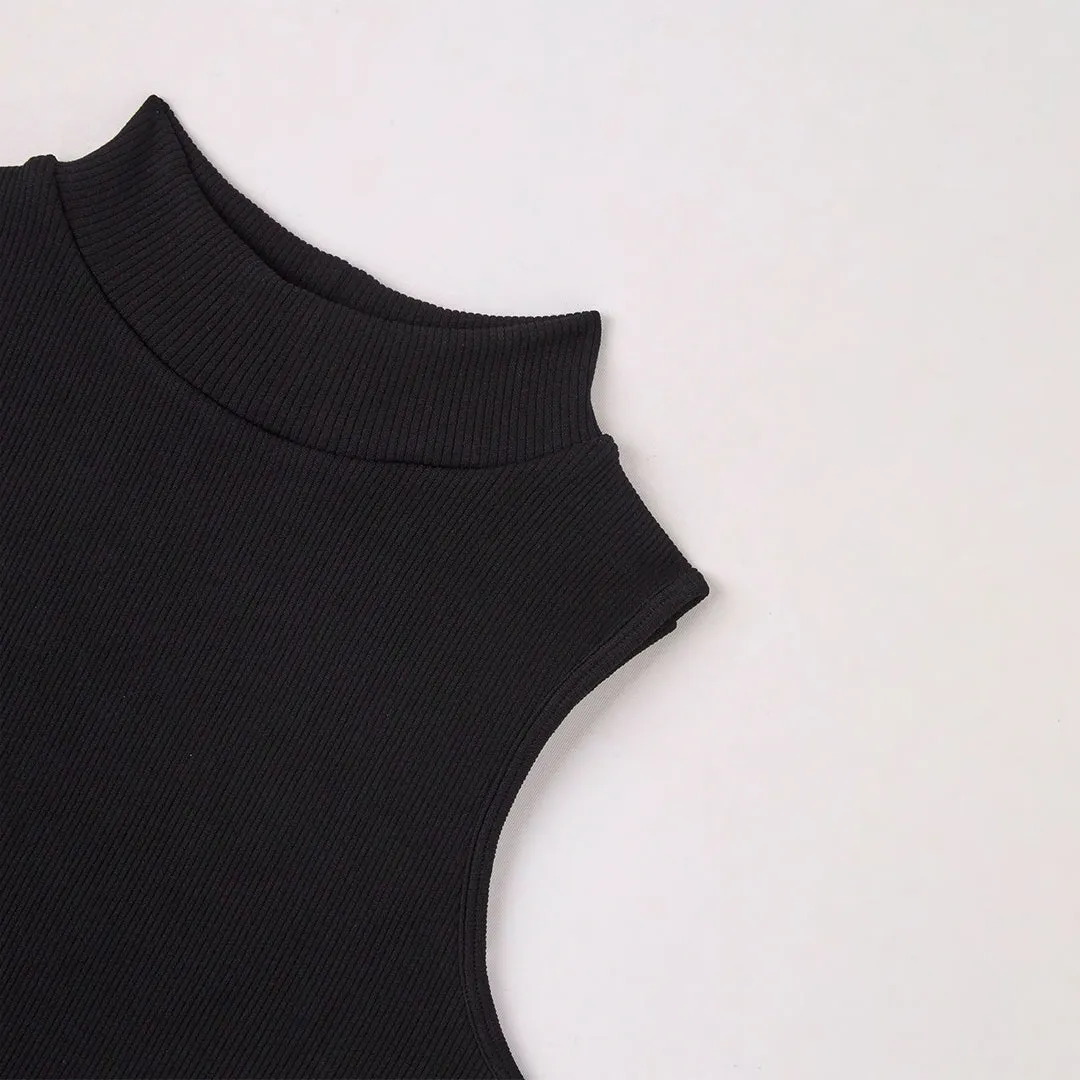 Mock Neck Seamless Top