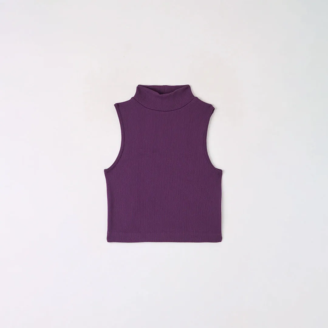 Mock Neck Seamless Top