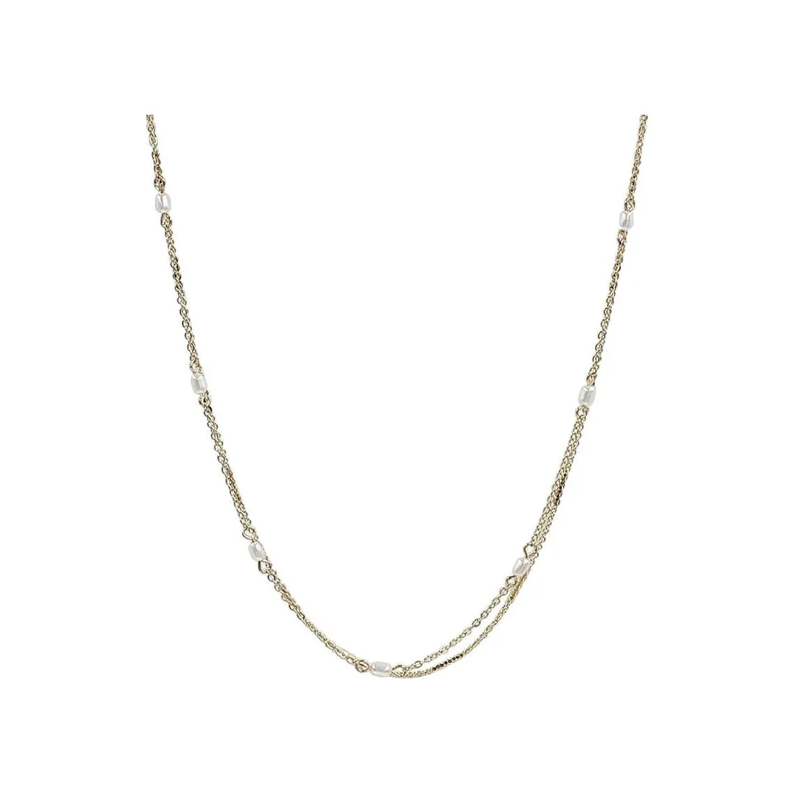 Multi Chain Pearl Necklace