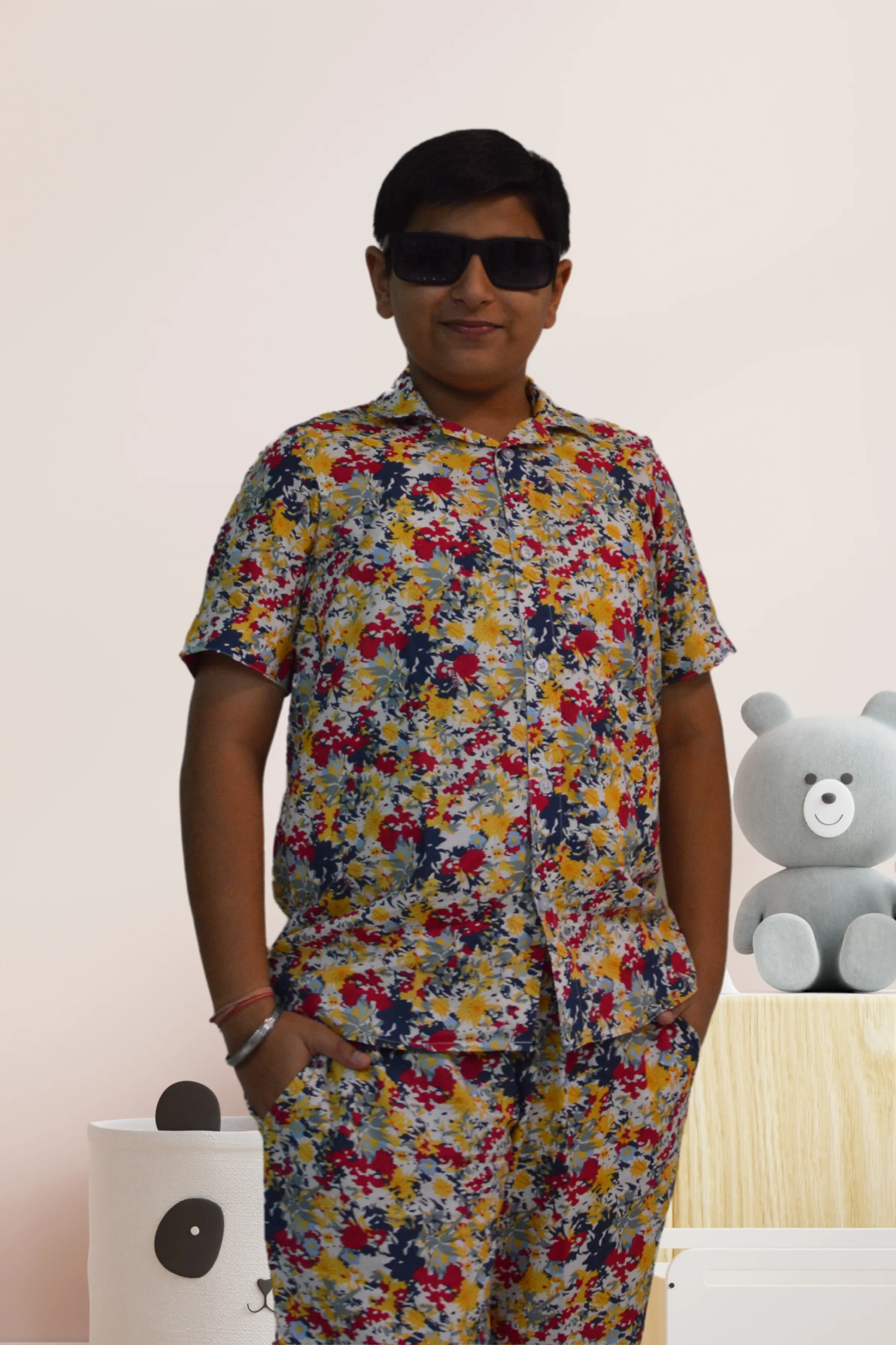 Multi Hued Kids Co-ord Set