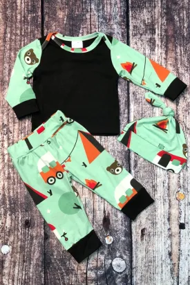 Multi-Printed 3pc. Outfit Set