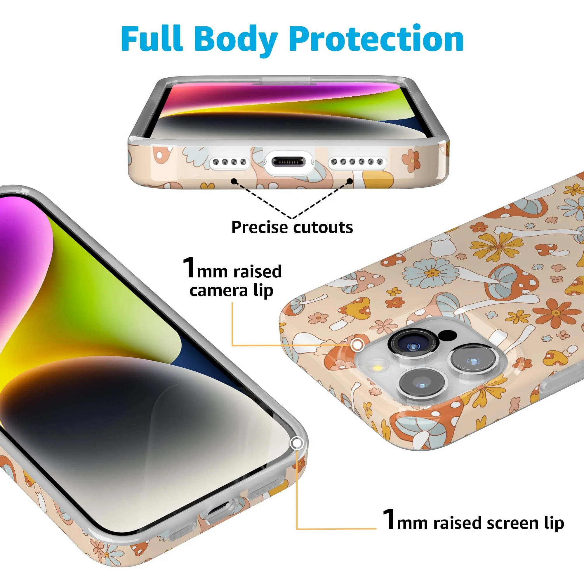 Mushroom Magic | Retro Floral Case