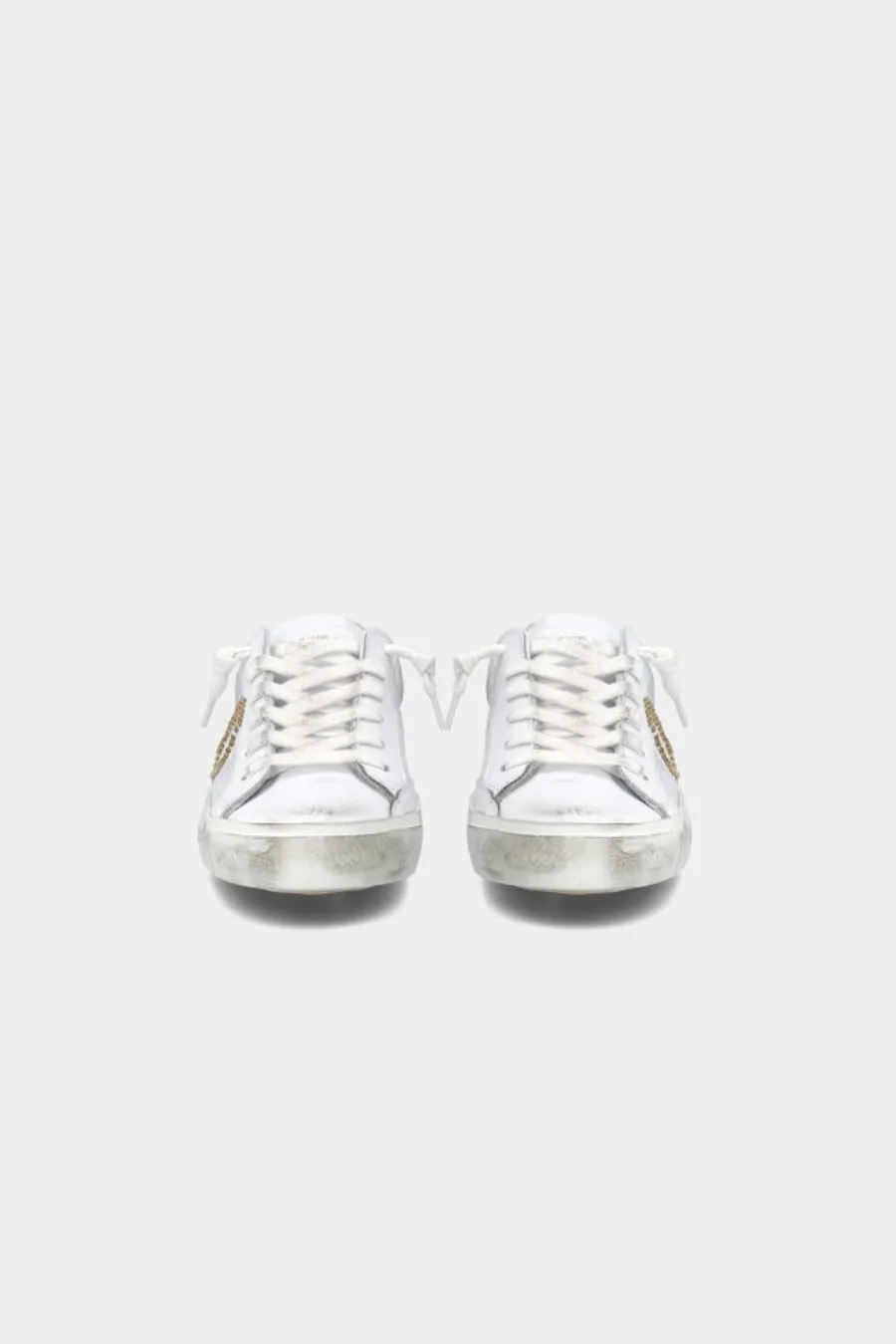 Prsx Low Veau Broderie Blanc Beige