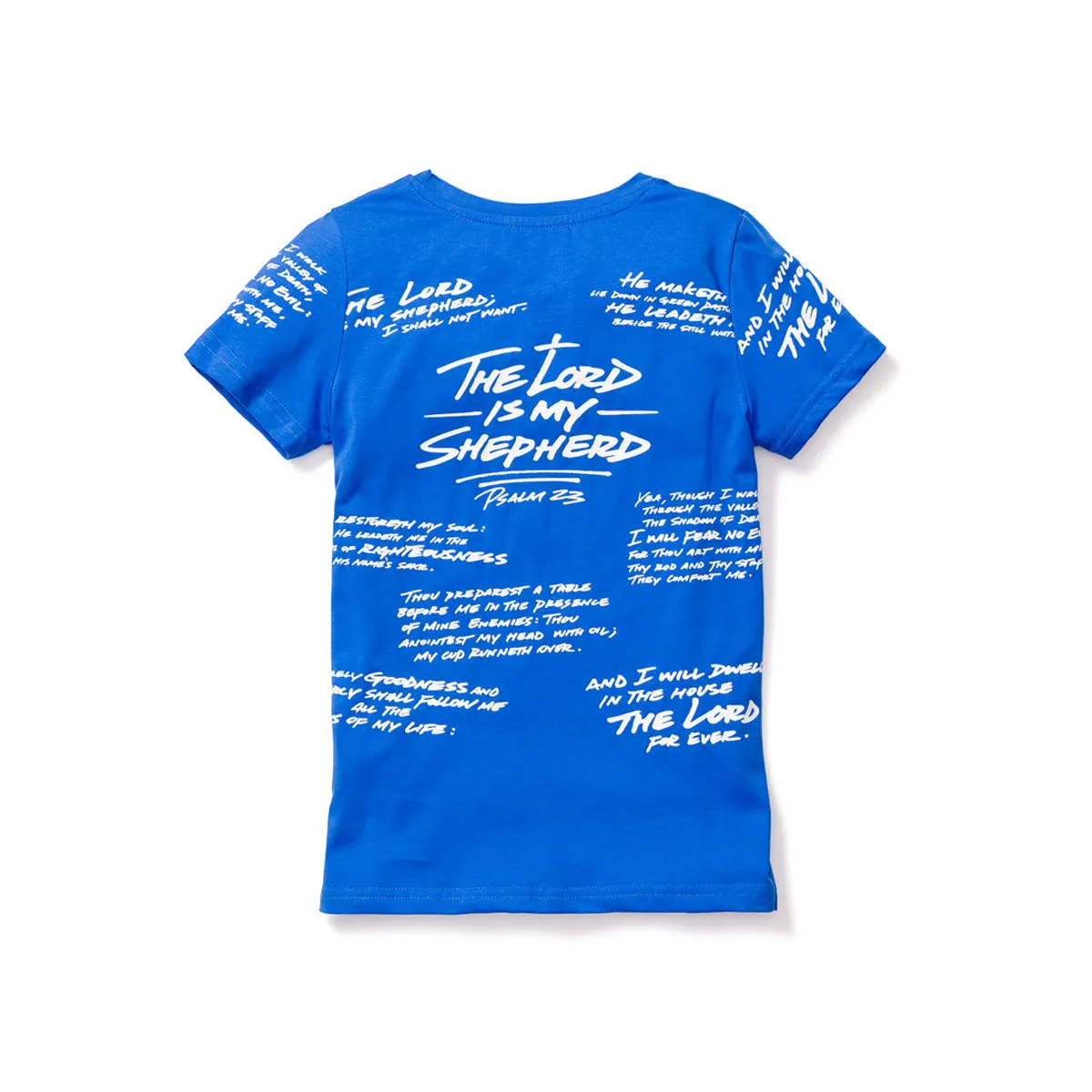 Psalm 23 - Kids Tee - Royal Blue