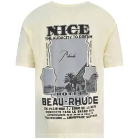 Rhude Audacity to Dream Oversized Tee Vintage Washed Beige