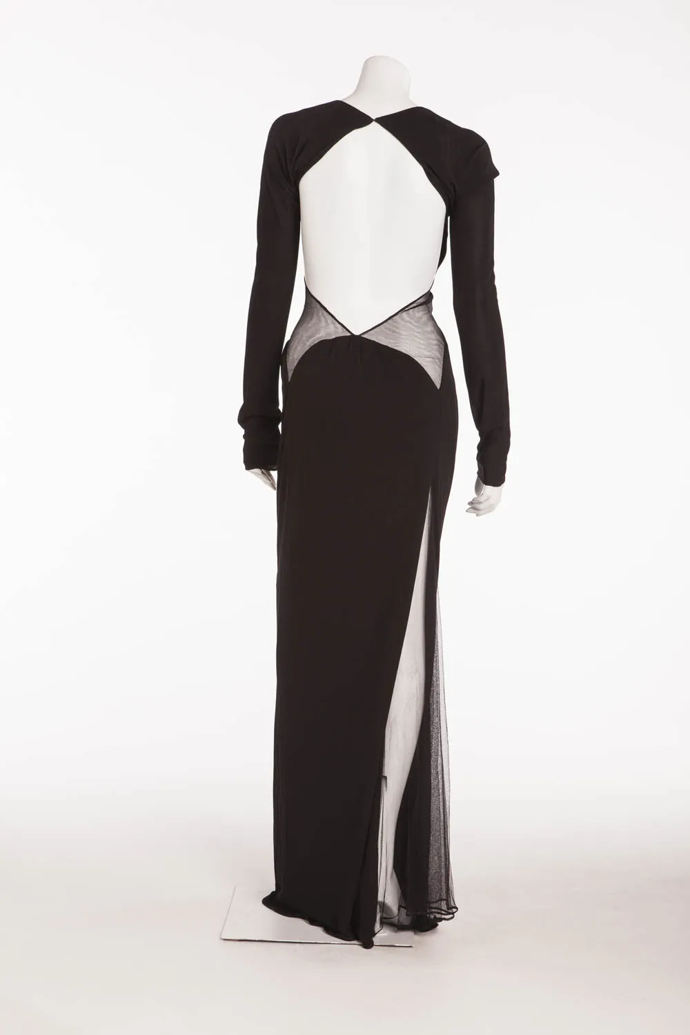 Roberto Cavalli - Long Black Dress Open Back
