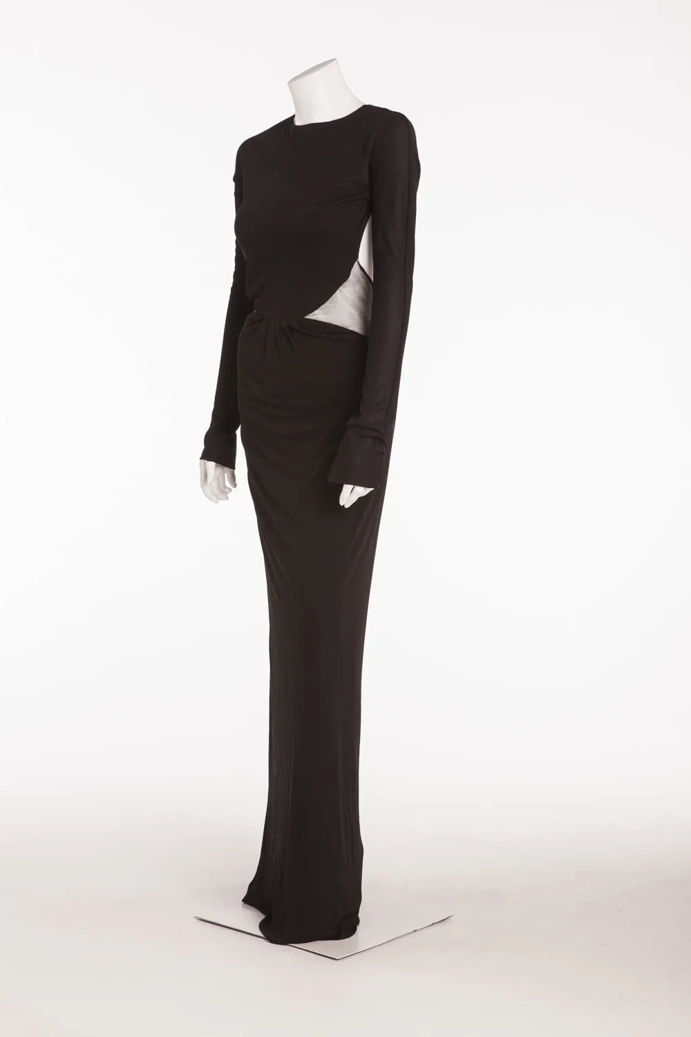 Roberto Cavalli - Long Black Dress Open Back