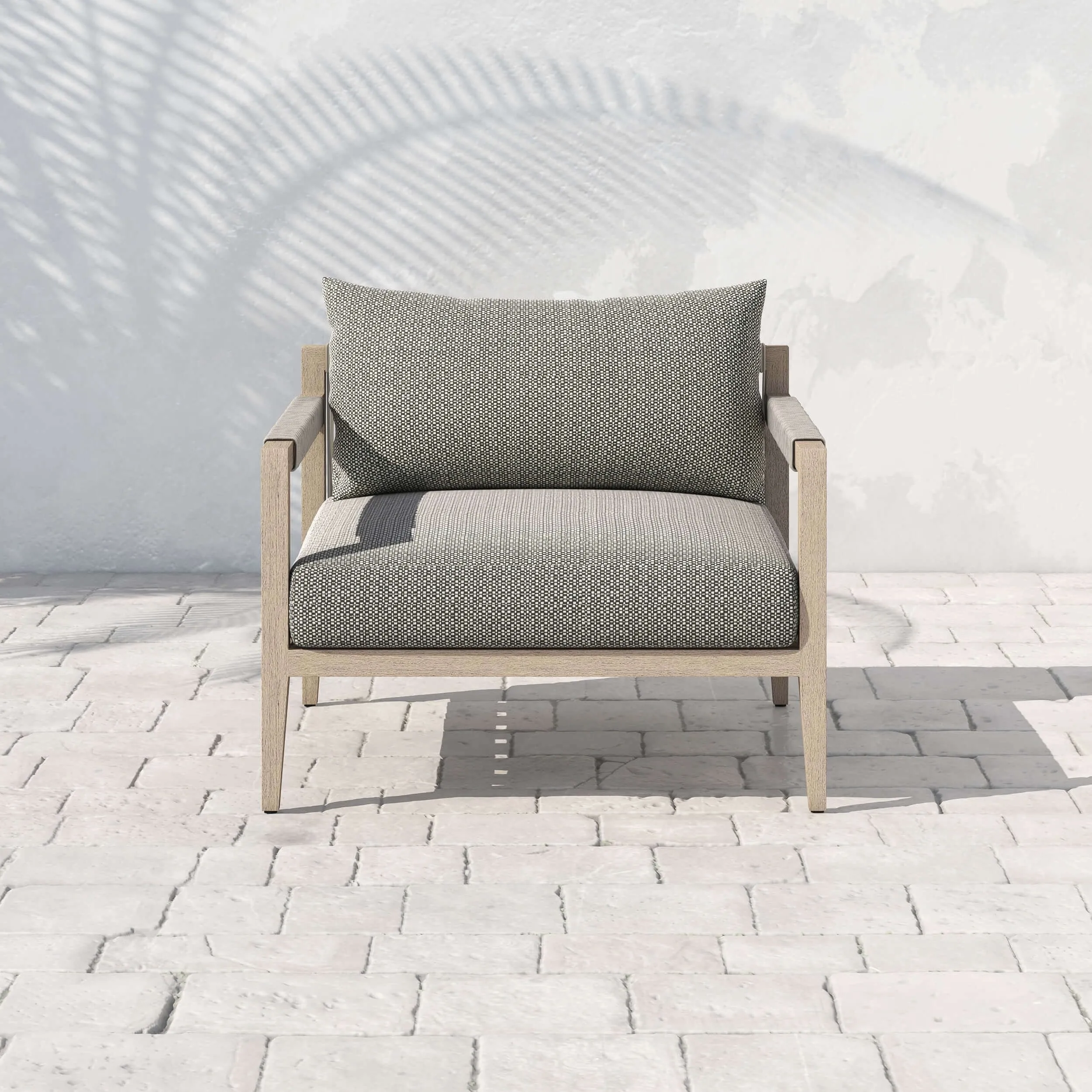 Sherwood Outdoor Chair, Faye Ash/Washed Brown