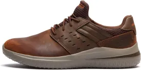 Skechers Men's Delson 3.0 - Ezra Leather Bungee Lace Slip on Sneakers