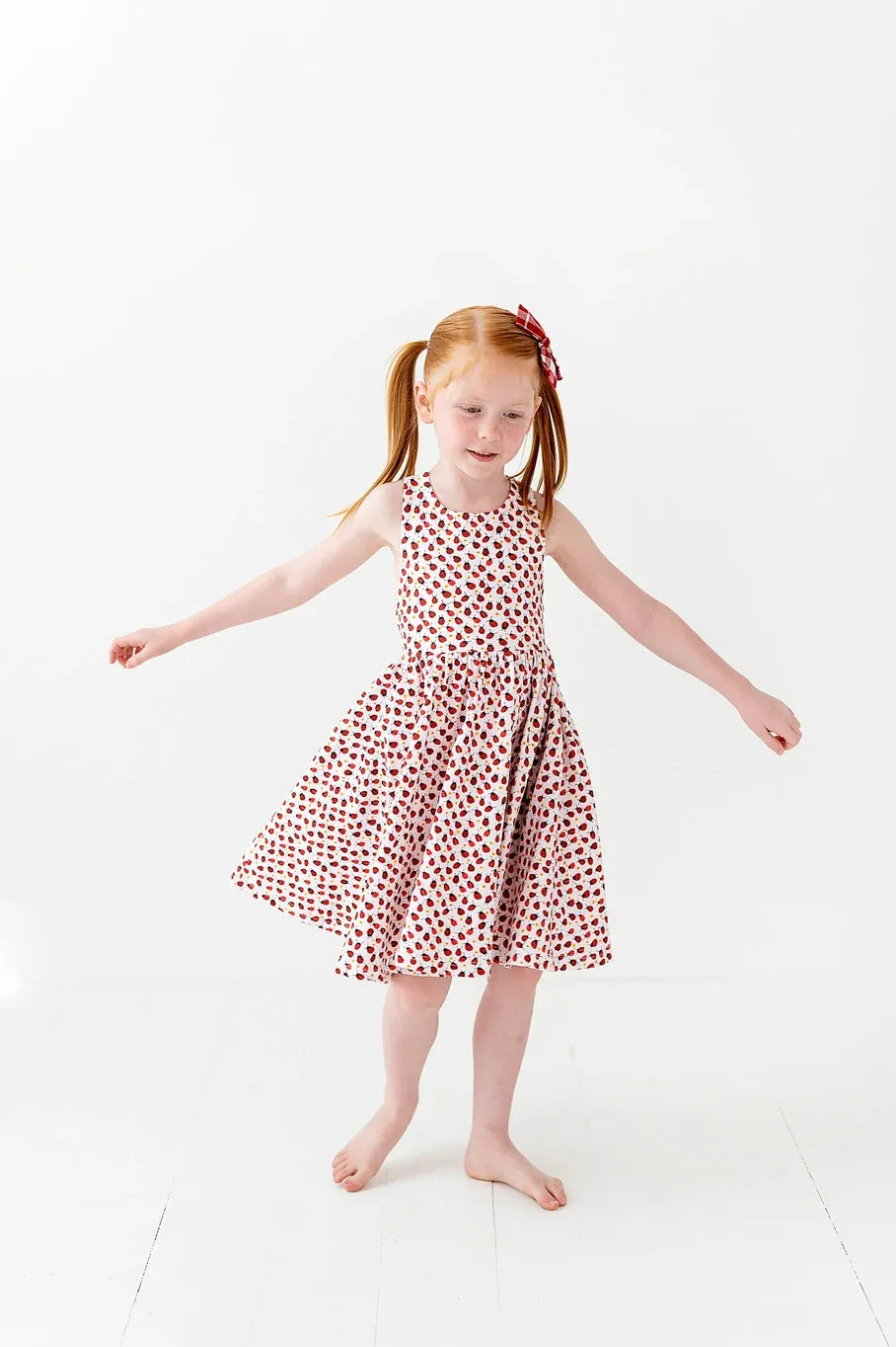 Sofia Dress in Ladybugs