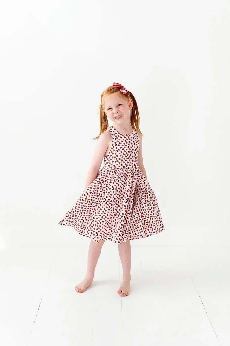Sofia Dress in Ladybugs