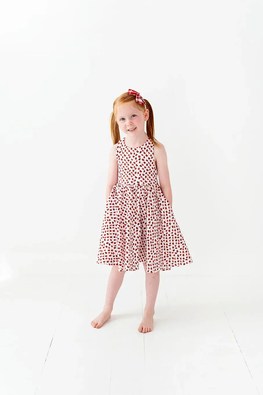 Sofia Dress in Ladybugs