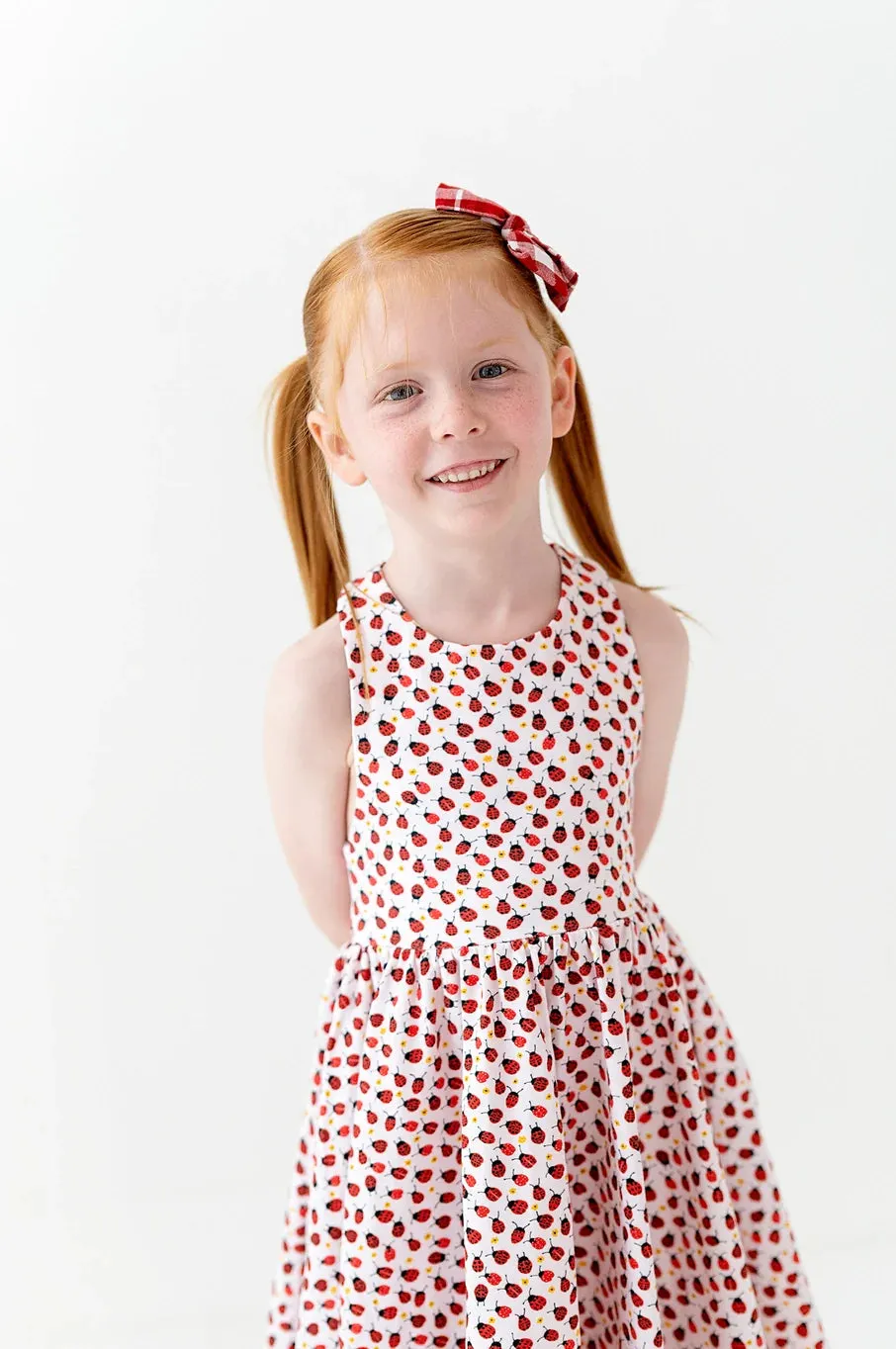 Sofia Dress in Ladybugs