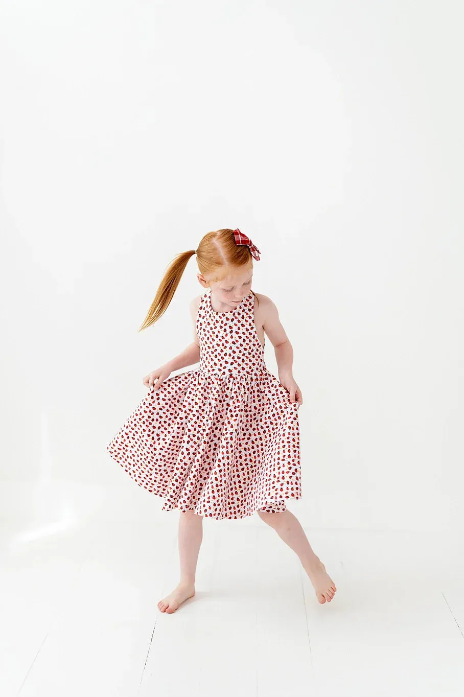 Sofia Dress in Ladybugs