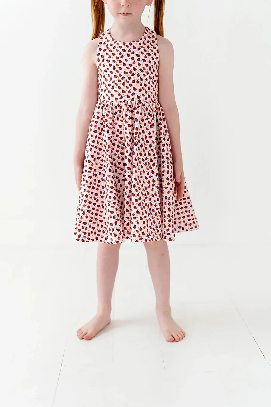 Sofia Dress in Ladybugs