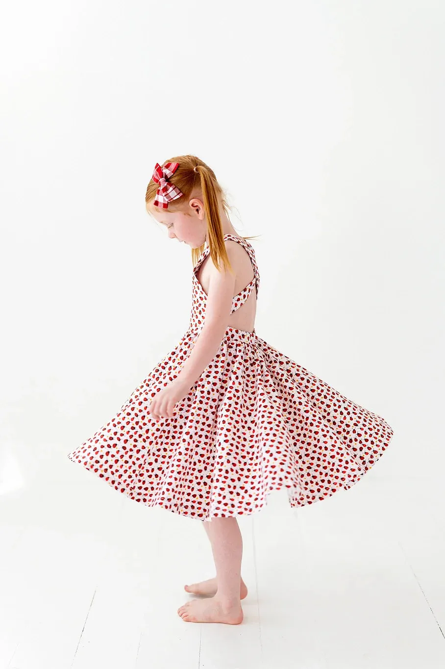 Sofia Dress in Ladybugs