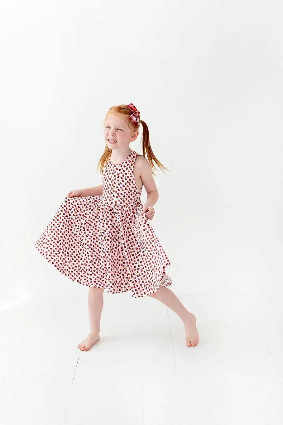 Sofia Dress in Ladybugs