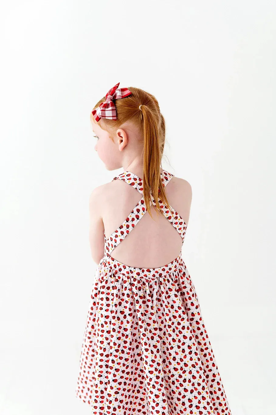 Sofia Dress in Ladybugs
