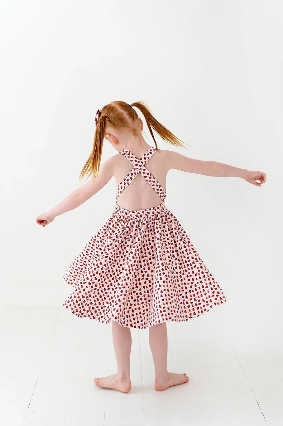 Sofia Dress in Ladybugs