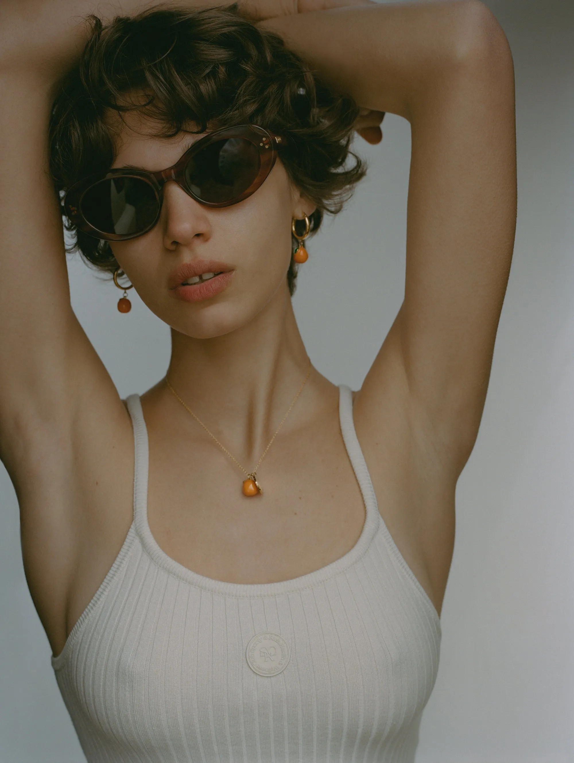 SRHWC Orange Pearl Necklace