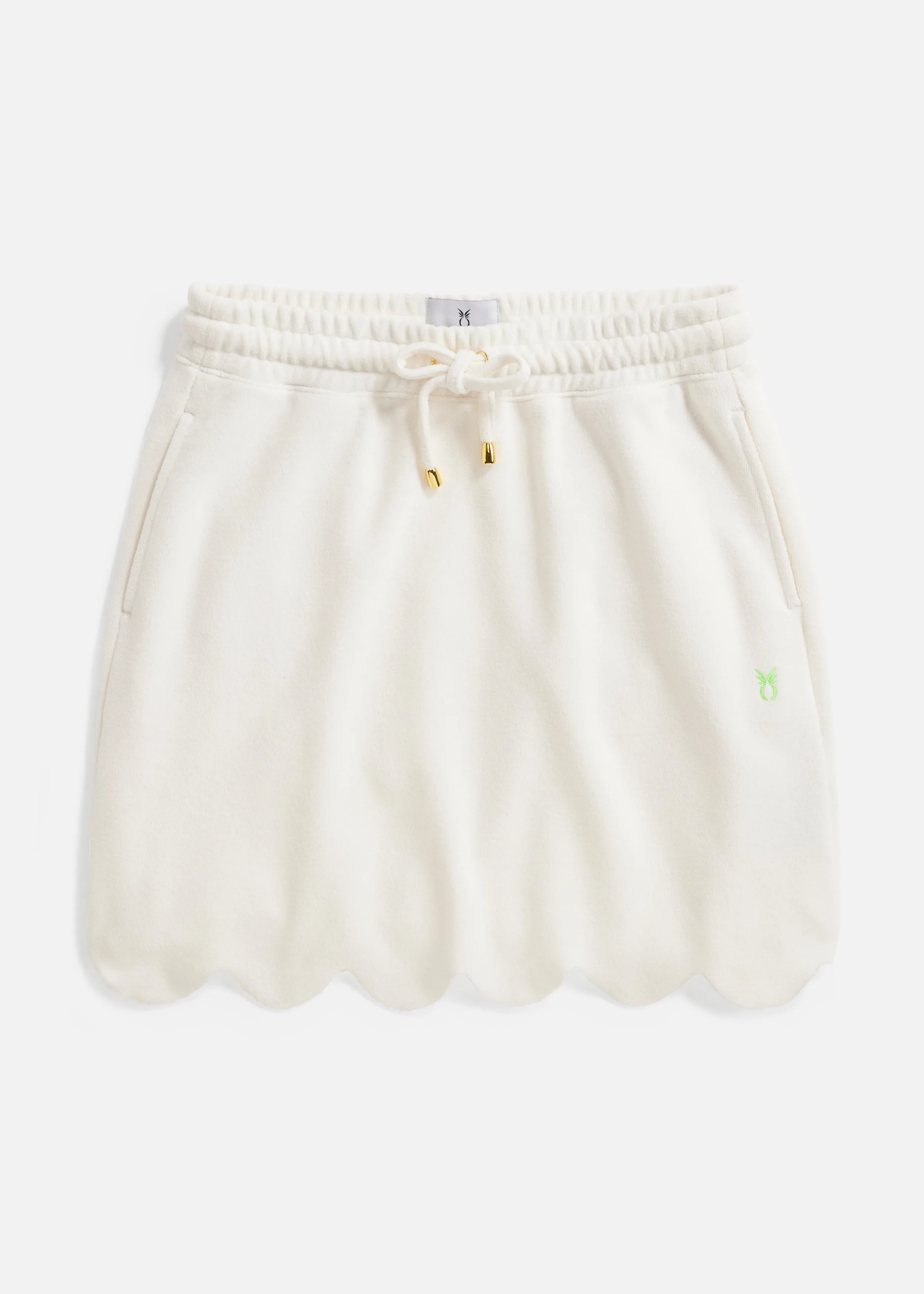 Starboard Skirt in Terry Fleece (Cream)