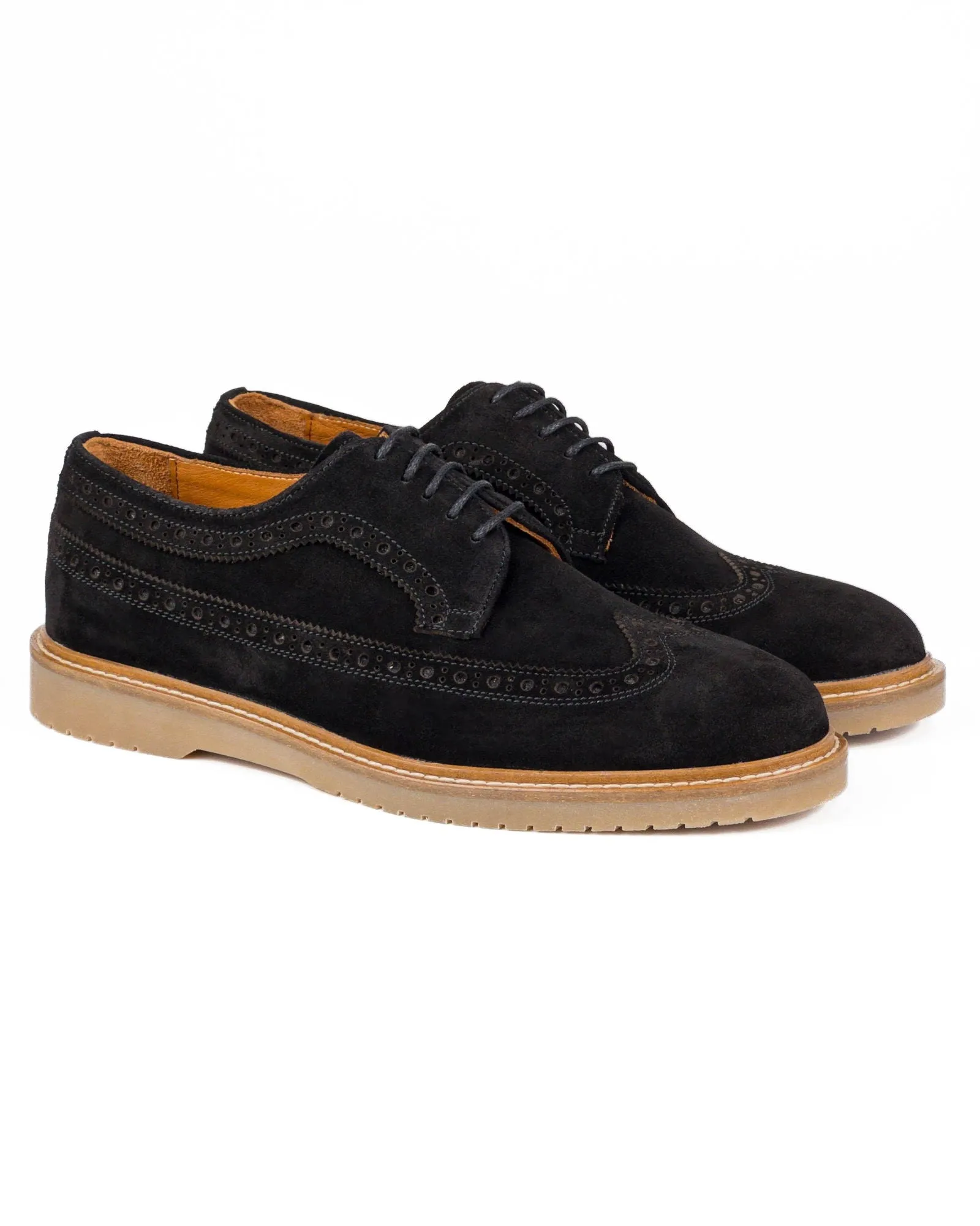 T-Tango-S Black Genuine Suede Leather Casual Classic Men's Shoes