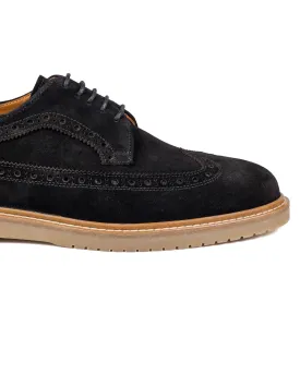 T-Tango-S Black Genuine Suede Leather Casual Classic Men's Shoes