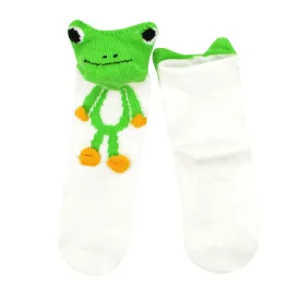 TeeHee Socks Kid's Frog Cotton Short Crew (K1512)