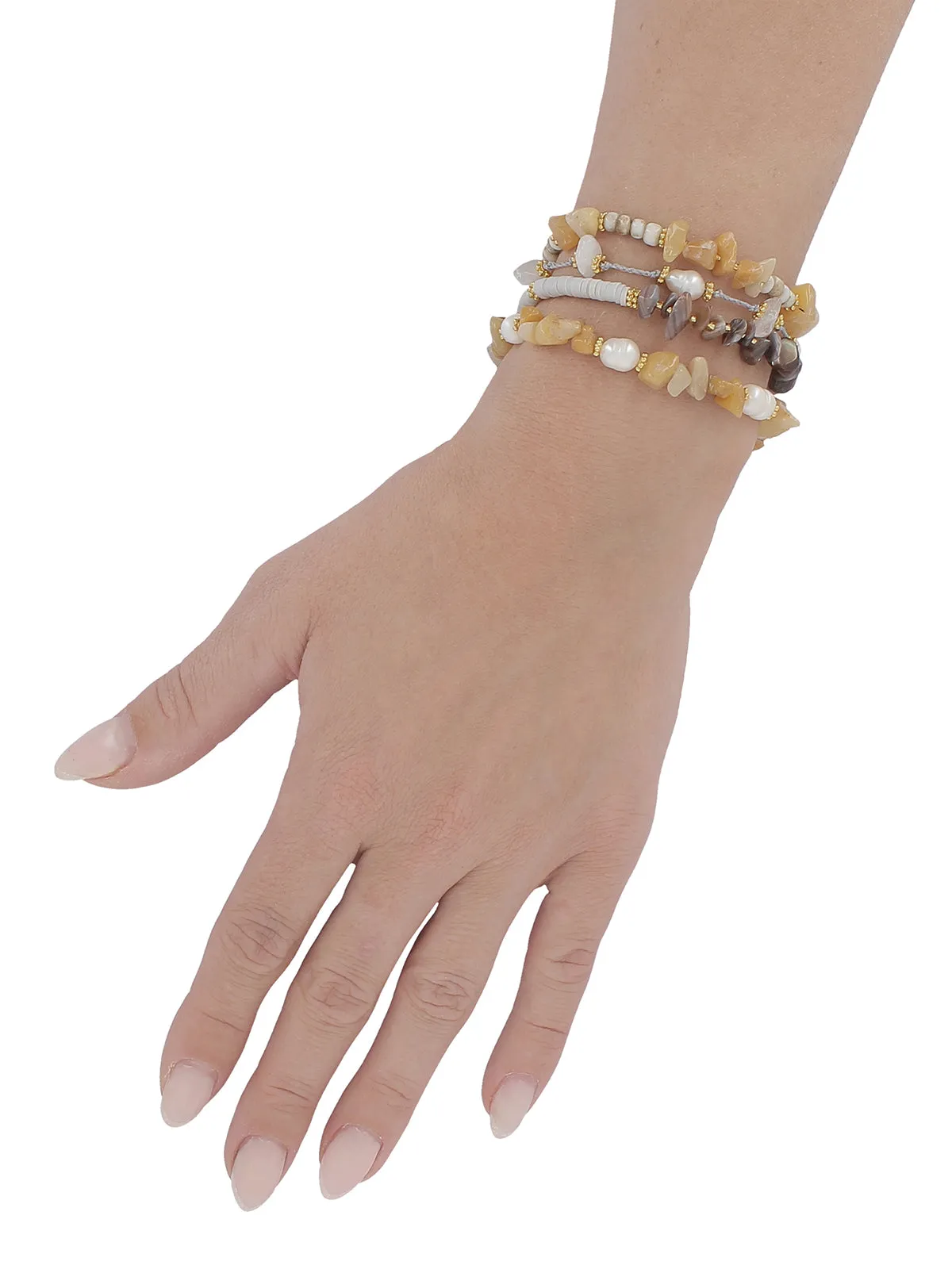 Ubud Bracelet - creme mix