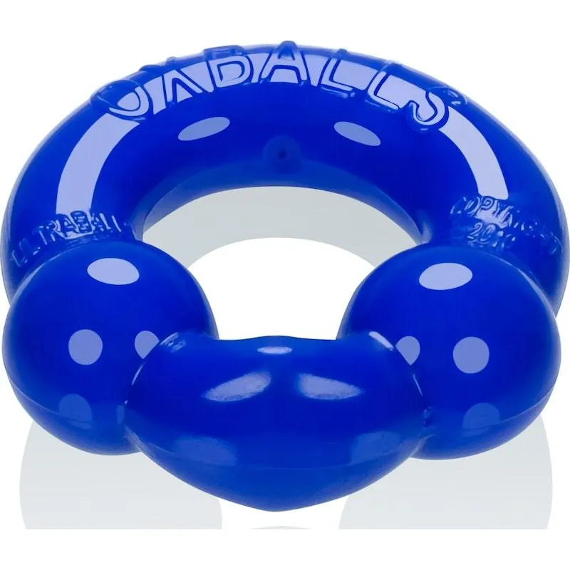 Ultraballs 2 Pk Cockring Black And Police Blue