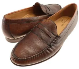 Ventura Deerskin Penny Loafer-Chestnut