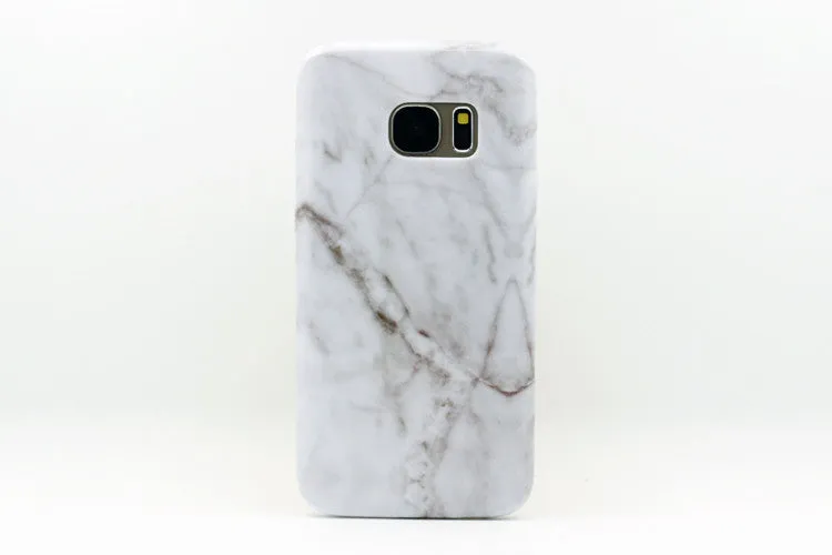 White Marble Samsung Phone Case