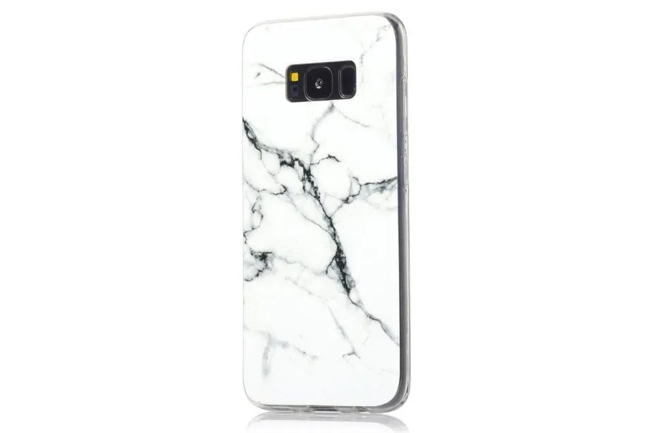 White Marble Samsung Phone Case