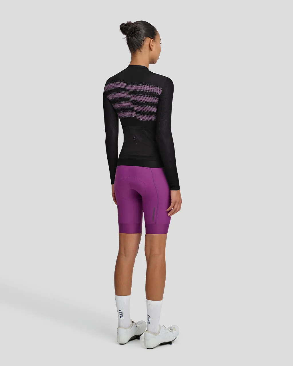 Womens Ultralight Pro Long Sleeve Jersey - Blurred Design