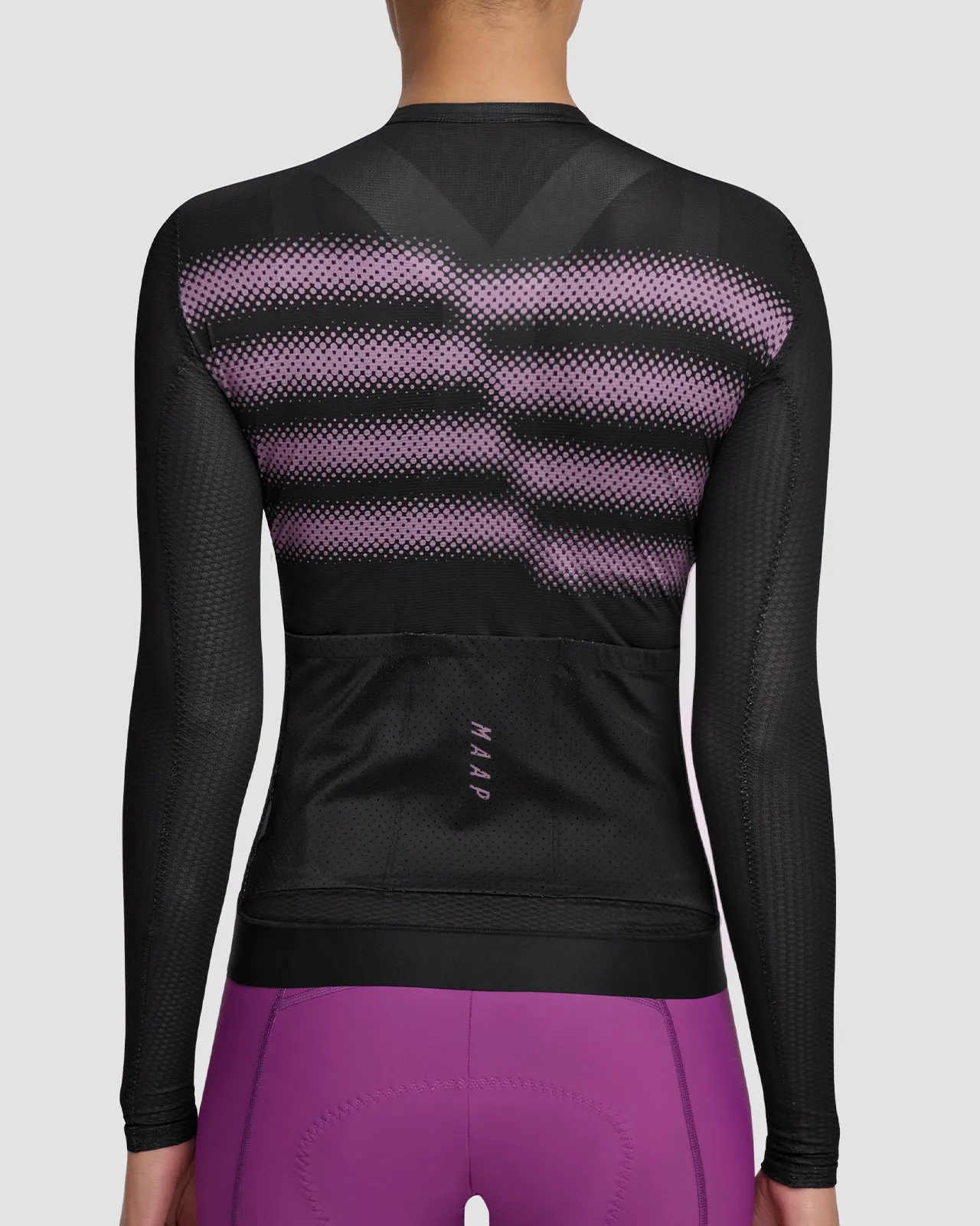 Womens Ultralight Pro Long Sleeve Jersey - Blurred Design