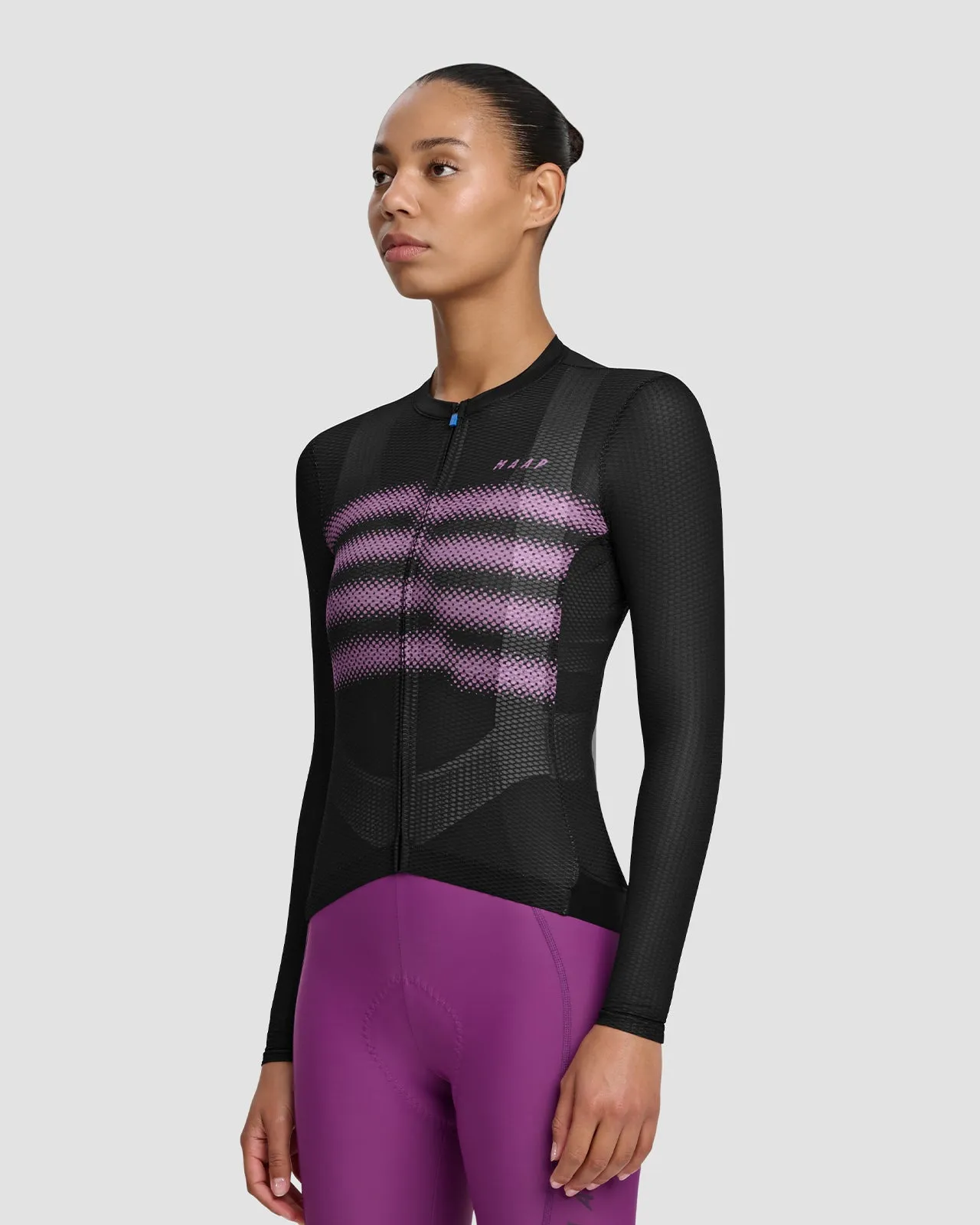 Womens Ultralight Pro Long Sleeve Jersey - Blurred Design
