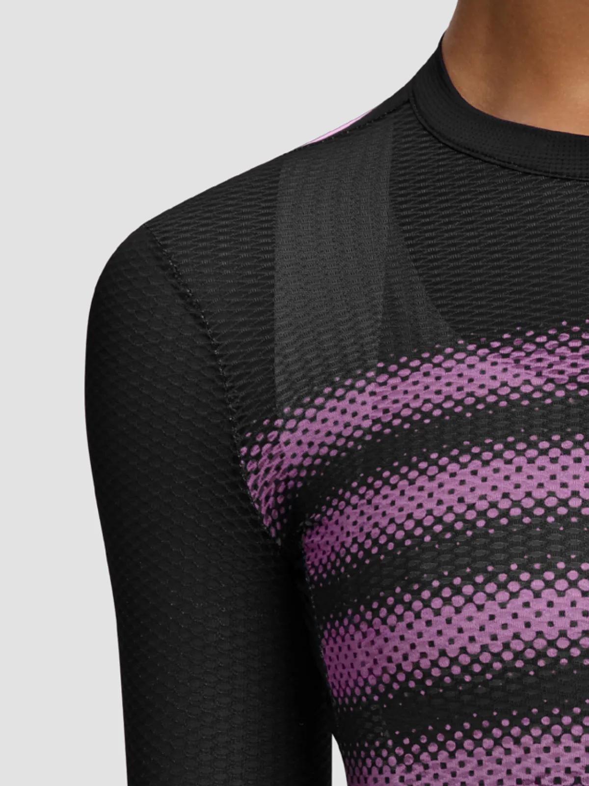 Womens Ultralight Pro Long Sleeve Jersey - Blurred Design