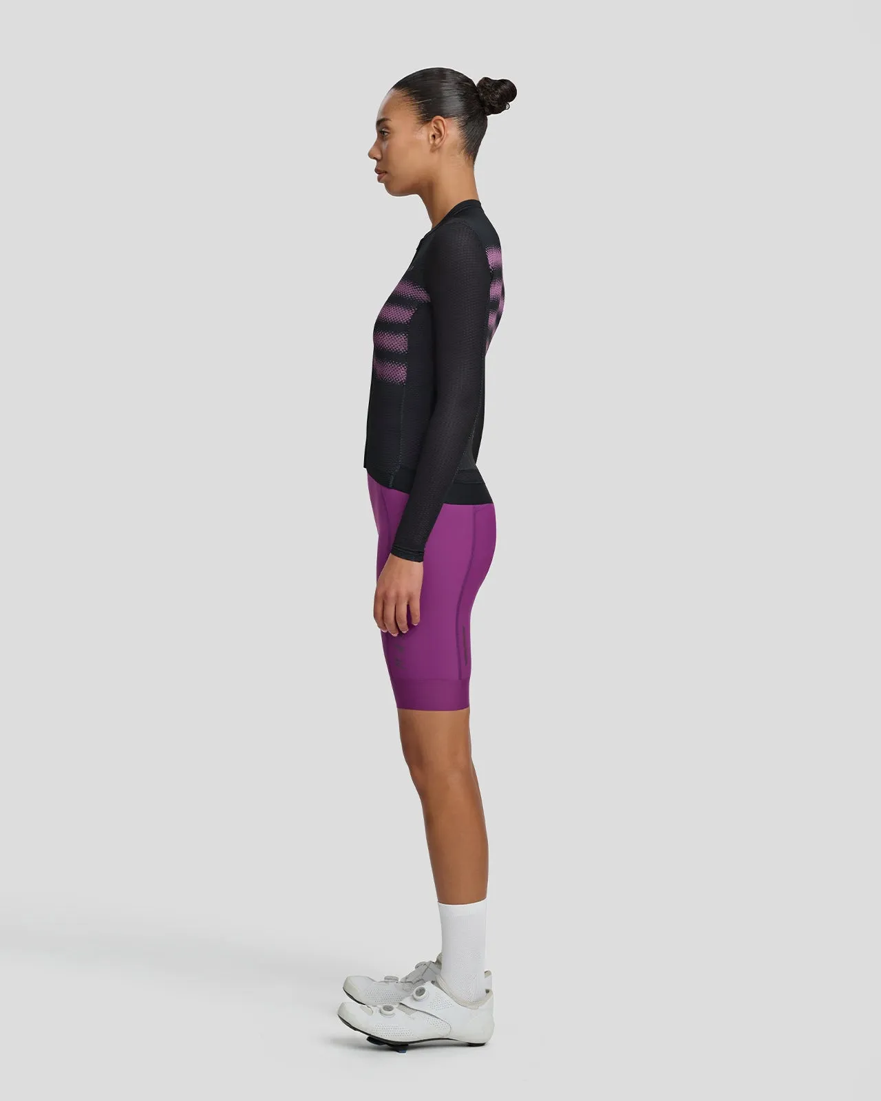 Womens Ultralight Pro Long Sleeve Jersey - Blurred Design