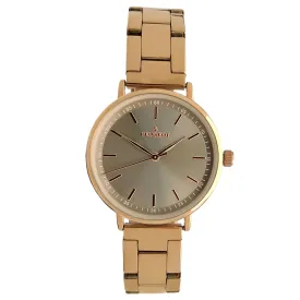 Women's Grey Watch 30mm Sleek Rose Gold  Stainless Steel Bracelet
