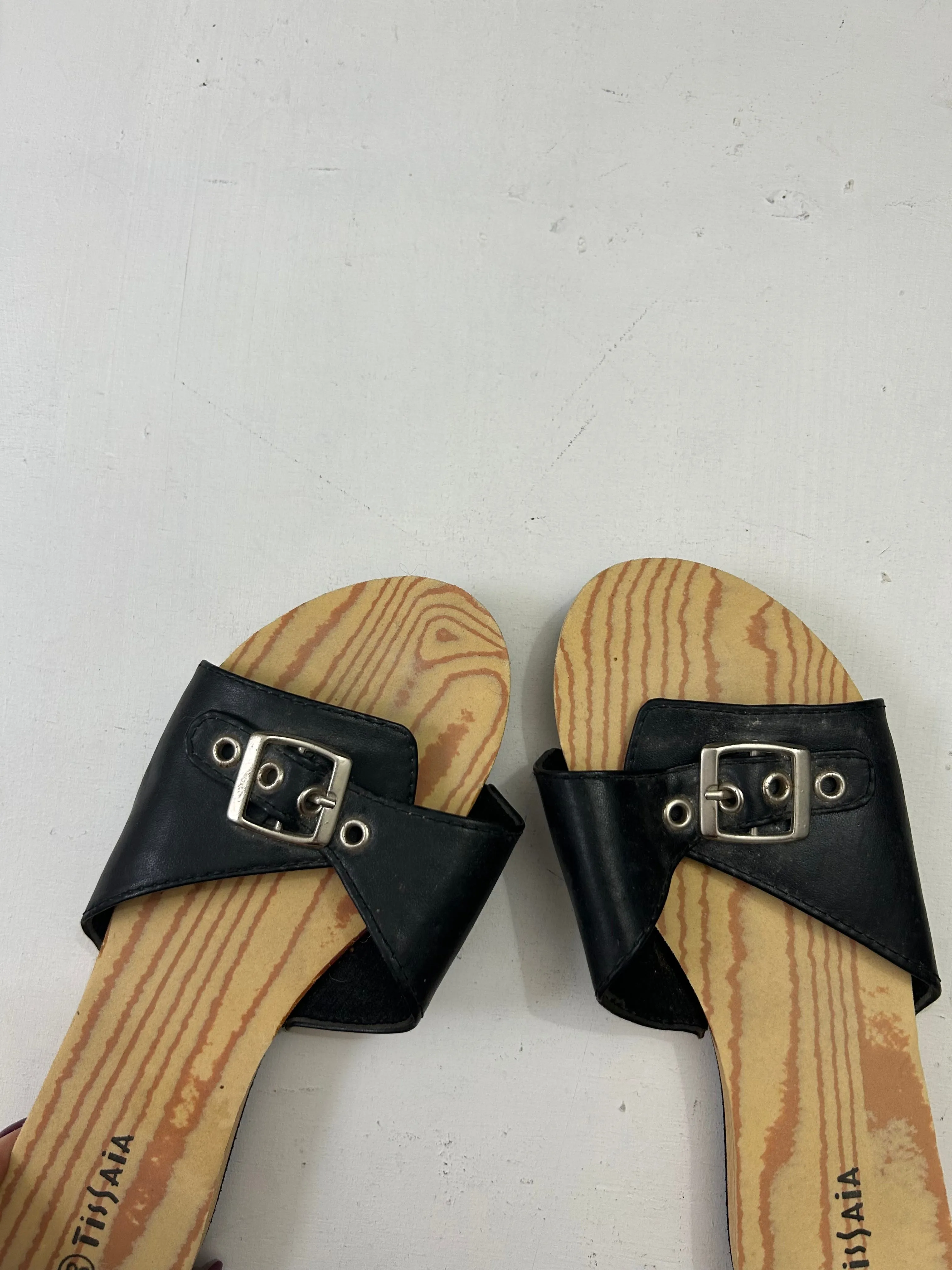 Wood buckle summer mules (36)